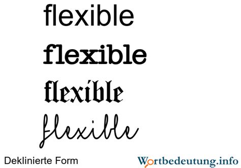 flixable|flexibel bedeutung.